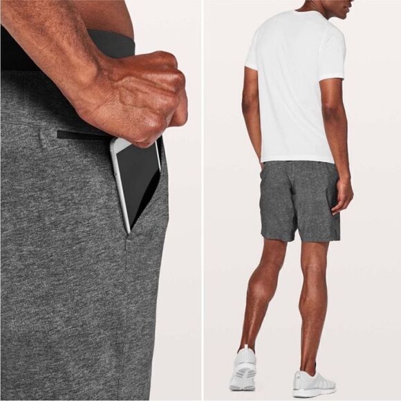 Lululemon T.H.E. Short Men's Small 9" Black Lightweight Performance Active - Picture 2 of 10
